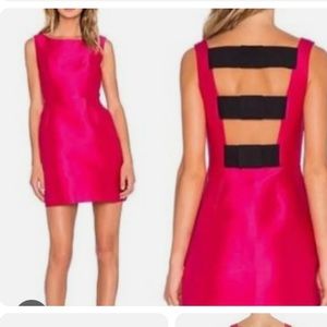 Kate Spade Flirty Back Mini Dress - Pink / Black - Size